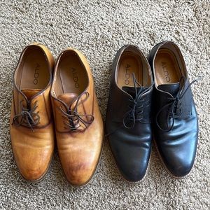 Aldo mens dress up shoes. 2 for 1 brown and black both mens size 10. Preloved!